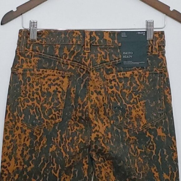 NWT J BRAND Alana photo ready leopard print high rise cropped jeans - Picture 6 of 13